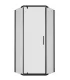 Душевой уголок Triton Дека Щ0000059783 90x90 см профиль чёрный стекло прозрачное