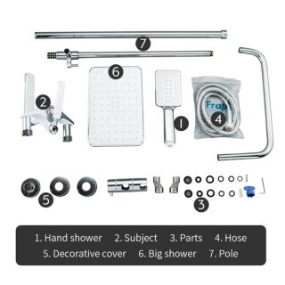 Душевая стойка Frap F2458 хром