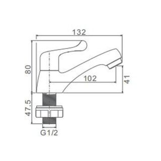 Смеситель для раковины Frap IF1534 хром