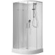 Душевая кабина Aquanet Passion EVO 281965 R 100x100 см профиль белый стекло прозрачное