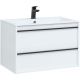 Тумба под раковину Aquanet Lino 253904 90 см белый матовый