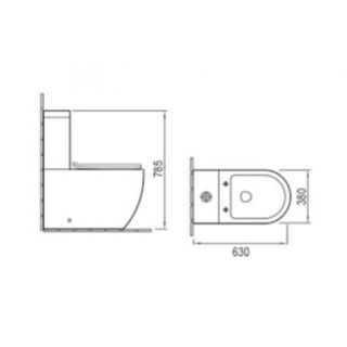 Чаша унитаза Vincea Evo  VT2B-34 белый