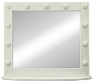 Зеркало гримёрное Continent ЗГП44 настольное 80см белый