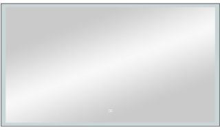 Зеркало с подсветкой Continent Frame Black ЗЛП186 с сенсорным выключателем 120см чёрный