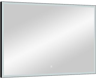 Зеркало с подсветкой Continent Frame Black ЗЛП188 с сенсорным выключателем 100см чёрный