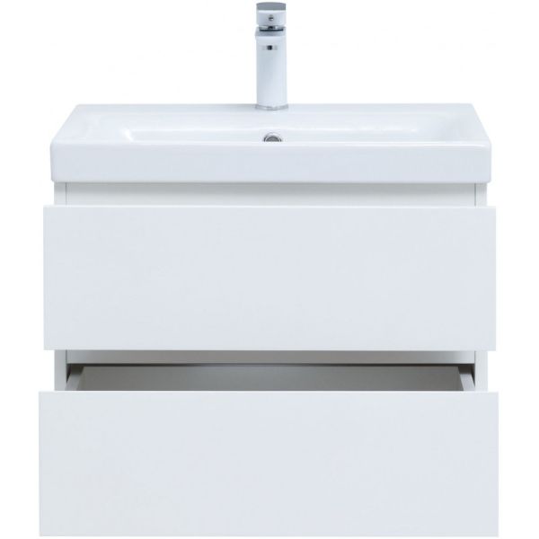 Тумба под раковину Aquanet Беркли 302349 60 см белый глянец