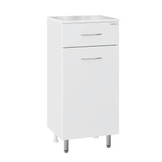 Полупенал напольный Onika Каприз 404014 с бельевой корзиной 40 см белый