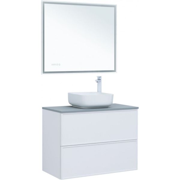 Тумба под раковину Aquanet Арт 313256 90 см белый матовый