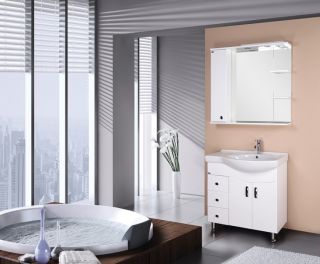 Тумба под раковину Bellezza Коралл 85см левая белый 00000001365