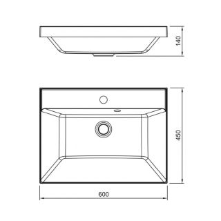 Раковина Style Line Asti СС-00002467 60 см белый