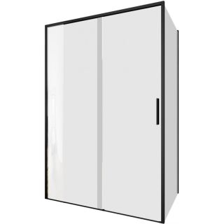 Душевой уголок Aquanet Pleasure Evo AE65-140x100-BT 346127 140x100 см профиль чёрный матовый стекло прозрачное