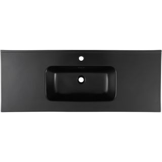 Раковина Aquanet Flat 329258 120 см чёрный матовый
