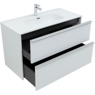 Тумба под раковину Aquanet Вита 330474 100 см белый матовый