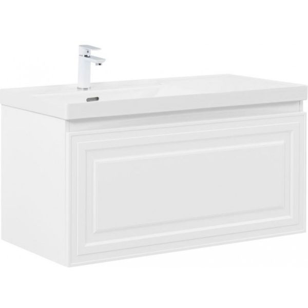 Тумба под раковину Aquanet Агата 345483 100 см белый сатин