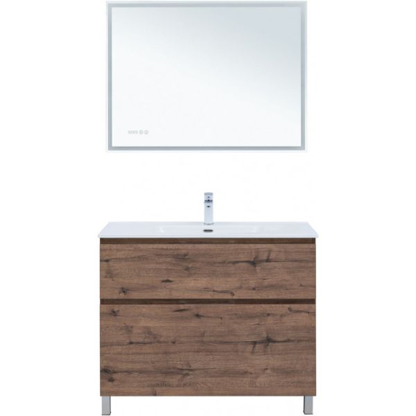 Тумба под раковину Aquanet Алвита New 344130 100 см дуб веллингтон табак