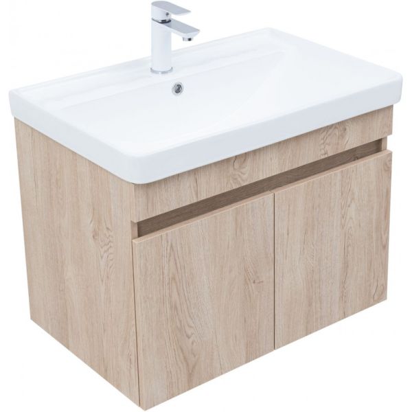 Тумба под раковину Aquanet Оптима 344804 70 см дуб светлый