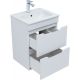 Тумба под раковину Aquanet Практика 347914 50 см белый глянец