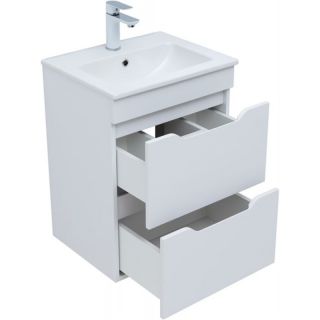 Тумба под раковину Aquanet Практика 330455 50 см белый матовый