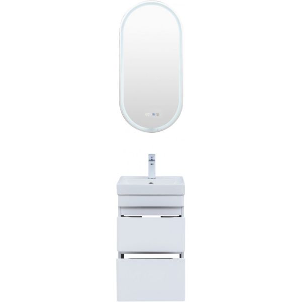 Тумба под раковину Aquanet Слим 346045 40 см белый сатин