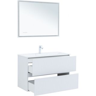 Тумба под раковину Aquanet Джейн 313288 100 см белый матовый