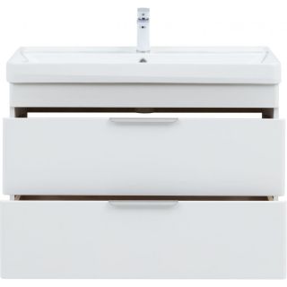 Тумба под раковину Aquanet Ирис New 336311 90 см белый глянец