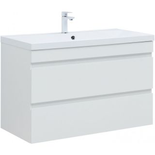 Тумба под раковину Aquanet Нота New 335420 100 см белый глянец