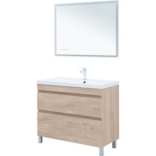 Тумба под раковину Aquanet Нота New 344149 100 см дуб светлый