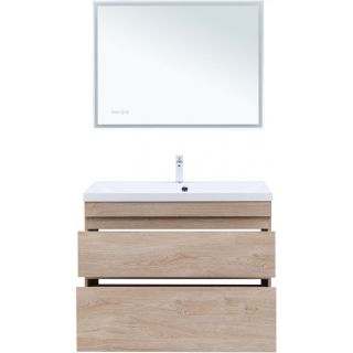 Тумба под раковину Aquanet Нота New 344149 100 см дуб светлый