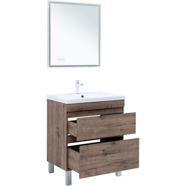 Тумба под раковину Aquanet Нота New 344142 75 см дуб веллингтон табак