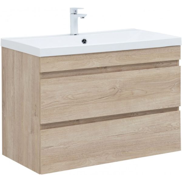 Тумба под раковину Aquanet Нота New 334199 90 см дуб светлый