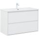Тумба под раковину Aquanet Милан 336370 100 см белый глянец