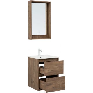 Тумба под раковину Aquanet Милан 336376 50 см дуб рустикальный