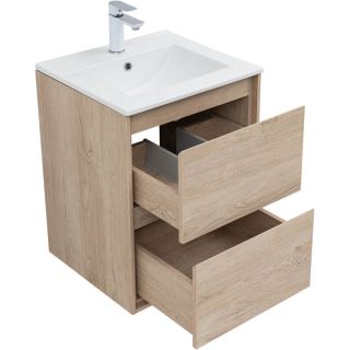 Тумба под раковину Aquanet Милан 336381 50 см дуб светлый