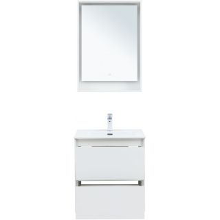 Тумба под раковину Aquanet Милан 336367 60 см белый глянец