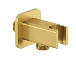 Шланговое подключение Kludi A-QA 65568N0-00 с держателем лейки брашированное золото