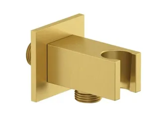 Шланговое подключение Kludi A-QA 65569N0-00 с держателем лейки брашированное золото