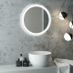 Зеркало с подсветкой Continent Planet White ЗЛП691 с бесконтактным сенсором 80см белый