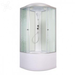 Душевая кабина Deto L 980 с электрикой  80х80х215 см