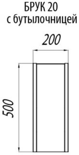 Модуль для тумбы Акватон Брук дуб Феррара 1A201703BCDF0