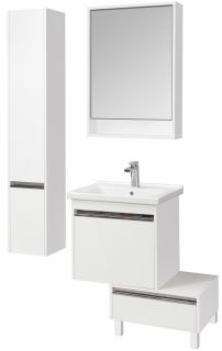 Шкаф Акватон Капри левосторонний белый 1A230503KP01L