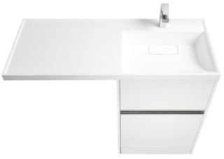 Тумба под стиральную машину Акватон Лондри 60см белый 1A235901LH010