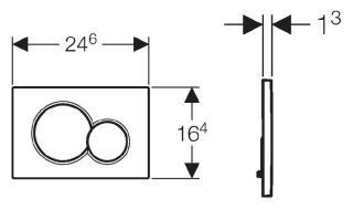Кнопка смыва Geberit Sigma 01 115.770.11.5 белая