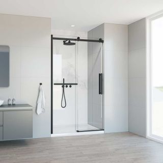 Душевая дверь Vincea Сomo Soft VDS-1CS120CLB, 1200, черный, стекло прозрачное