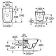 Унитаз подвесной Roca Gap Clean Rim A34H470000 с сиденьем Soft Close