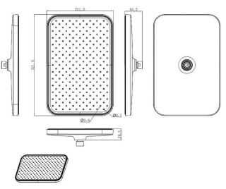 Верхний душ Raglo R451.51 32x21см хром