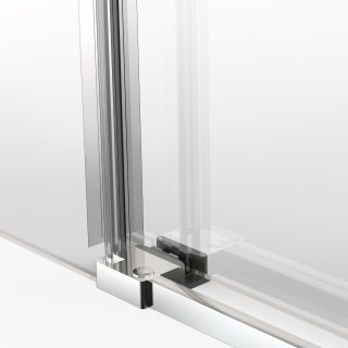 Душевая дверь Vincea Stella VDS-1ST160CLGM, 1600, вороненая сталь, стекло прозрачное