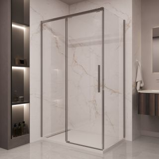 Душевой уголок Vincea Stella VSR-1ST8012CLGM, 1200*800, вороненая сталь, стекло прозрачное