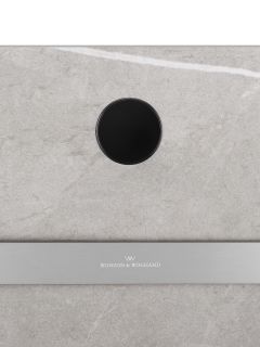 Полотенцесушитель электрический Wonzon & Woghand Stuttgart WW-A502-BR 42x80 см с каменной плитой серый мрамор/брашированный никель