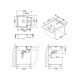 Кухонная мойка Alveus 1085957 Line  Maxim 50 FS Sat-90 61.5x50.5