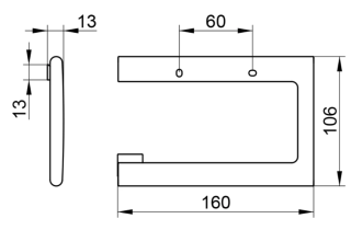 Держатель туалетной бумаги Keuco Edition 11562210000  нержавеющая сталь